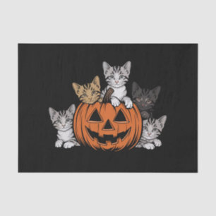 Vintage 90s Cat Halloween Retro Spooky Season  Tissue Paper