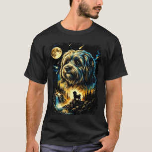 Vintage 90s French Bulldog Howling to The Moon T-Shirt