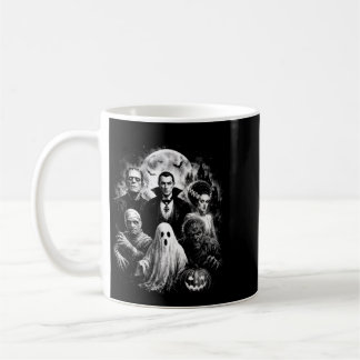 Vintage 90s monster mash ghost vampire horror coffee mug