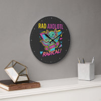 Vintage 90s style Axolotl Skateboard Rad neon