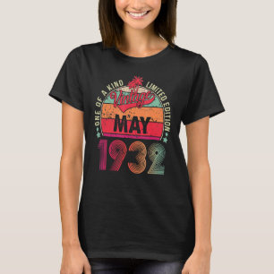 Vintage 90th Birthday Awesome Since May 1932 T-Shirt