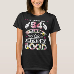 Vintage 94 Ninety four Years Old Happy 94th Birthd T-Shirt