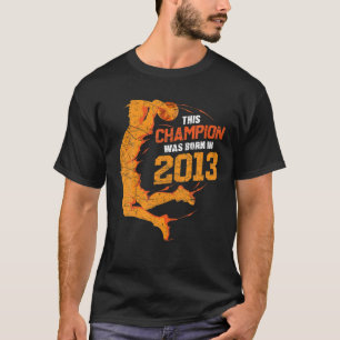 Vintage 9Th Birthday Basketball 2013 Distressed Bb T-Shirt