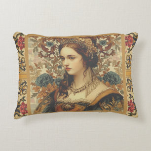 Vintage,A beautiful and elegant Noblewoman,Classic Decorative Cushion