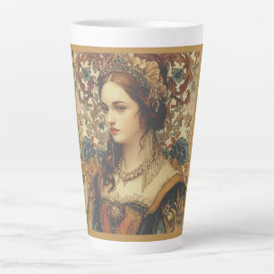 Vintage A Beautiful and Elegant Noblewoman,Classic Latte Mug