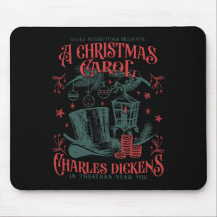 Vintage A Christmas Carol Xmas Light Academia Lite Mouse Pad