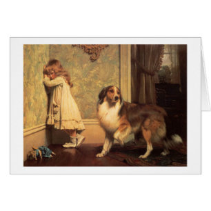 Vintage - A Dog's Pleading Eyes,