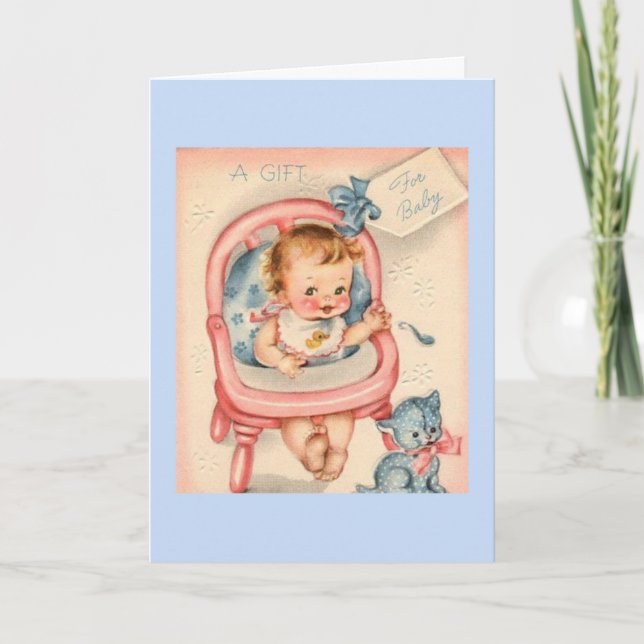 Vintage - A Gift for Baby, Card (Front)