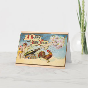 Vintage - A Happy New Year, Card