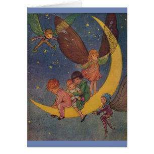 Vintage - A Moon Ride at Night,