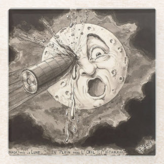 Vintage A Trip to the Moon Méliès Film Coaster