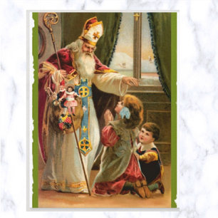 Vintage A Visit From St Nick Postcard