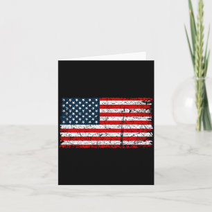 Vintage Aamerican Flag Performance Card