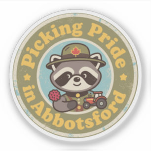 Vintage Abbotsford BC Farm Racoon