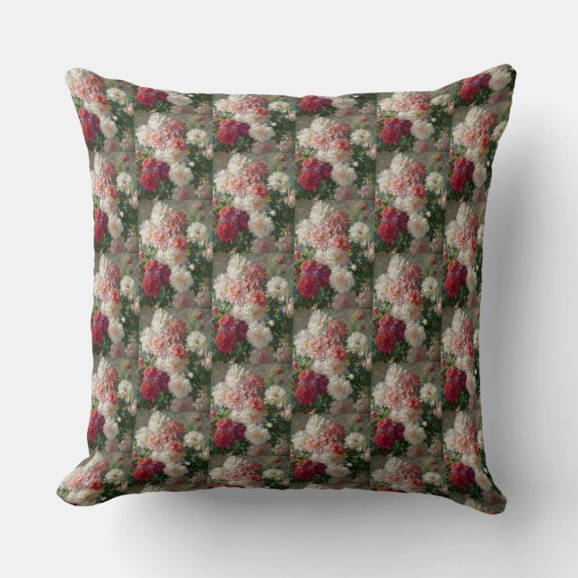 Vintage Abbott Fuller Graves Peonies Cushion (Front)