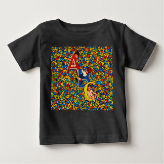 Vintage ABC Children’s Alphabet Illustration Baby T-Shirt