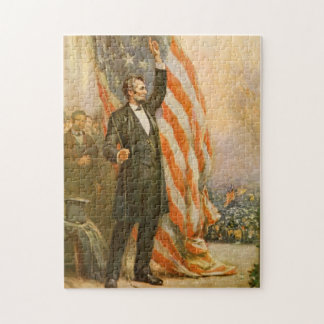 Vintage Abe Lincoln American President Independent Jigsaw Puzzle