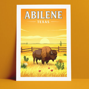 Vintage Abilene Texas Postcard