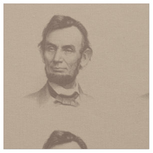 Vintage Abraham Lincoln Portrait Fabric