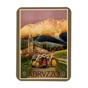 Vintage Abrvzzo Italy magnet