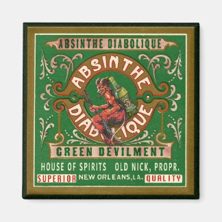 Vintage Absinthe Label Magnet