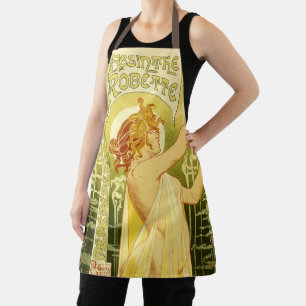 Vintage Absinthe Poster Art Apron