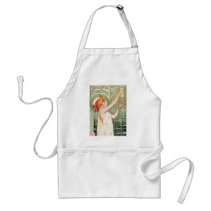 Vintage Absinthe Robette Ad Art Nouveau Standard Apron