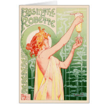 Vintage Absinthe Robette by Alphonse Mucha