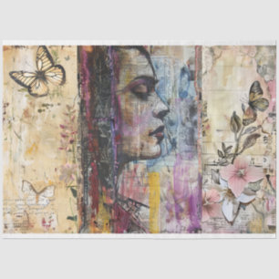 Vintage Abstract Art Decoupage Tissue Paper