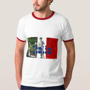 Vintage abstract art Italy & Michelangelo's David T-Shirt