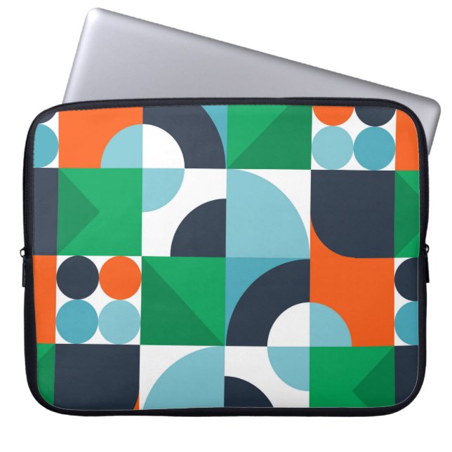 Vintage abstract background laptop sleeve (Front)