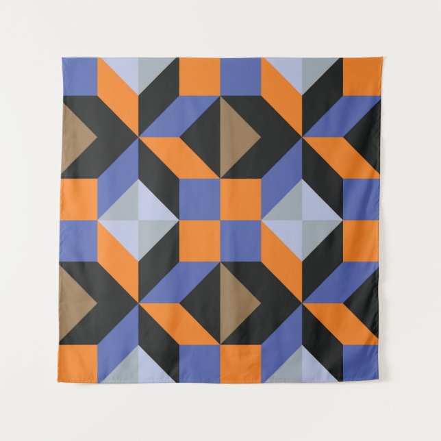 Vintage abstract background tapestry (Front)