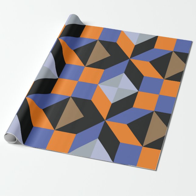 Vintage abstract background wrapping paper (Unrolled)
