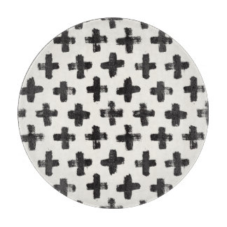 Vintage Abstract Brush Strokes Background Cutting Board