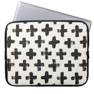 Vintage Abstract Brush Strokes Background Laptop Sleeve
