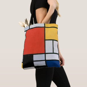 Vintage Abstract Composition by Piet Mondrian Tote Bag