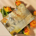 Vintage Abstract Floral Vibes Heartfelt Thank You Card<br><div class="desc">Express your gratitude in timeless style with this beautiful abstract vintage style floral thank you card. Send a heartfelt message of thanks with this elegant card. This exquisite abstract thank-you card showcases a captivating vintage floral background in vibrant, hues with inscriptions on a textured, grunge effect background. Complemented by the...</div>