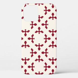 Vintage abstract geometric floral pattern. Seamles iPhone 12 Case
