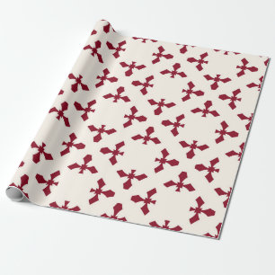 Vintage abstract geometric floral pattern. Seamles Wrapping Paper