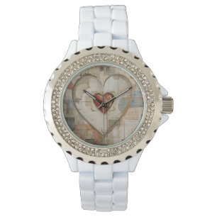 Vintage Abstract Hearts - eWatch Watch