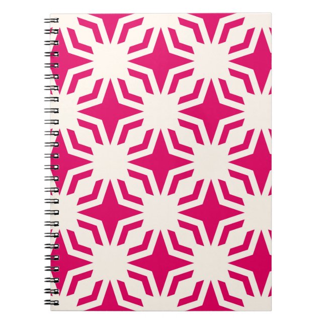 Vintage abstract ornamental geometric seamless pat notebook (Front)