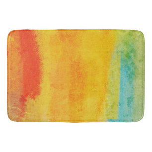 Vintage Abstract Painting Bath Mat