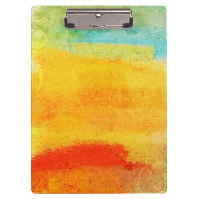 Vintage Abstract Painting Clipboard (Front)