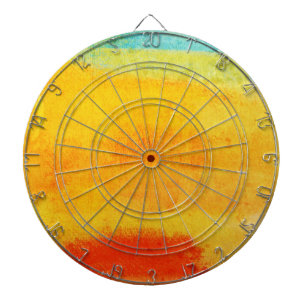 Vintage Abstract Painting Dartboard