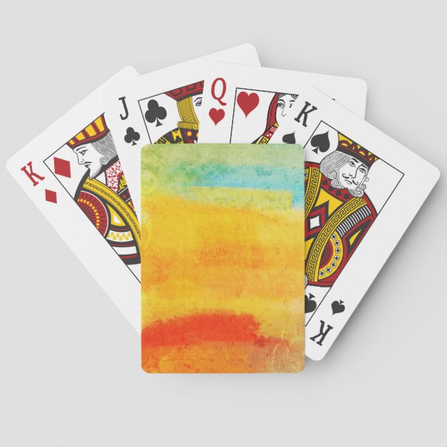 Vintage Abstract Painting Playing Cards (Back)