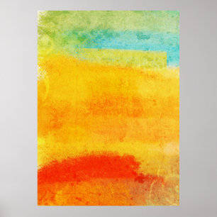 Vintage Abstract Painting Poster