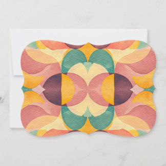 Vintage Abstract Pattern Invitation