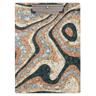 Vintage Abstract Quartz Stone Natural Clipboard