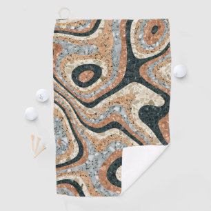 Vintage Abstract Quartz Stone Natural Golf Towel