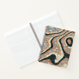 Vintage Abstract Quartz Stone Natural Notebook